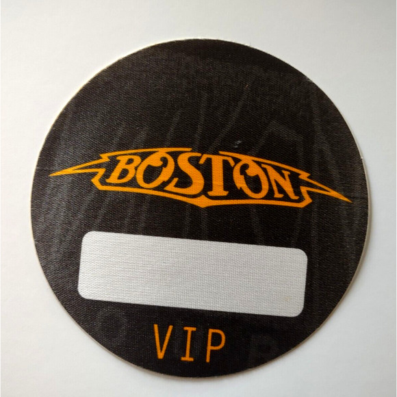 Boston VIP Backstage Pass Hard Classic Rock Cloth Fabric 1994 Walk Tour Black - Picture 1 of 2